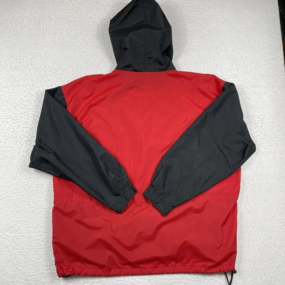 Chicago Bulls Jacket Mens Large Pullover Windbreaker Vintage NBA Basketball Coat